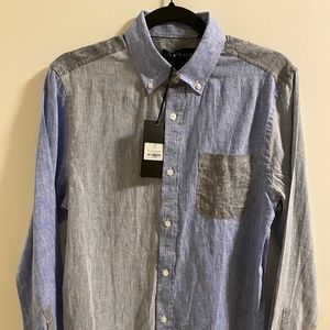 Five Four Jose Multi Casual Dress Shirt Size S